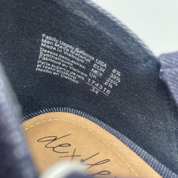 Dexflex Blue Denim Open Toe Wedge Sandals Size 8.5 NWT - Picture 5 of 6